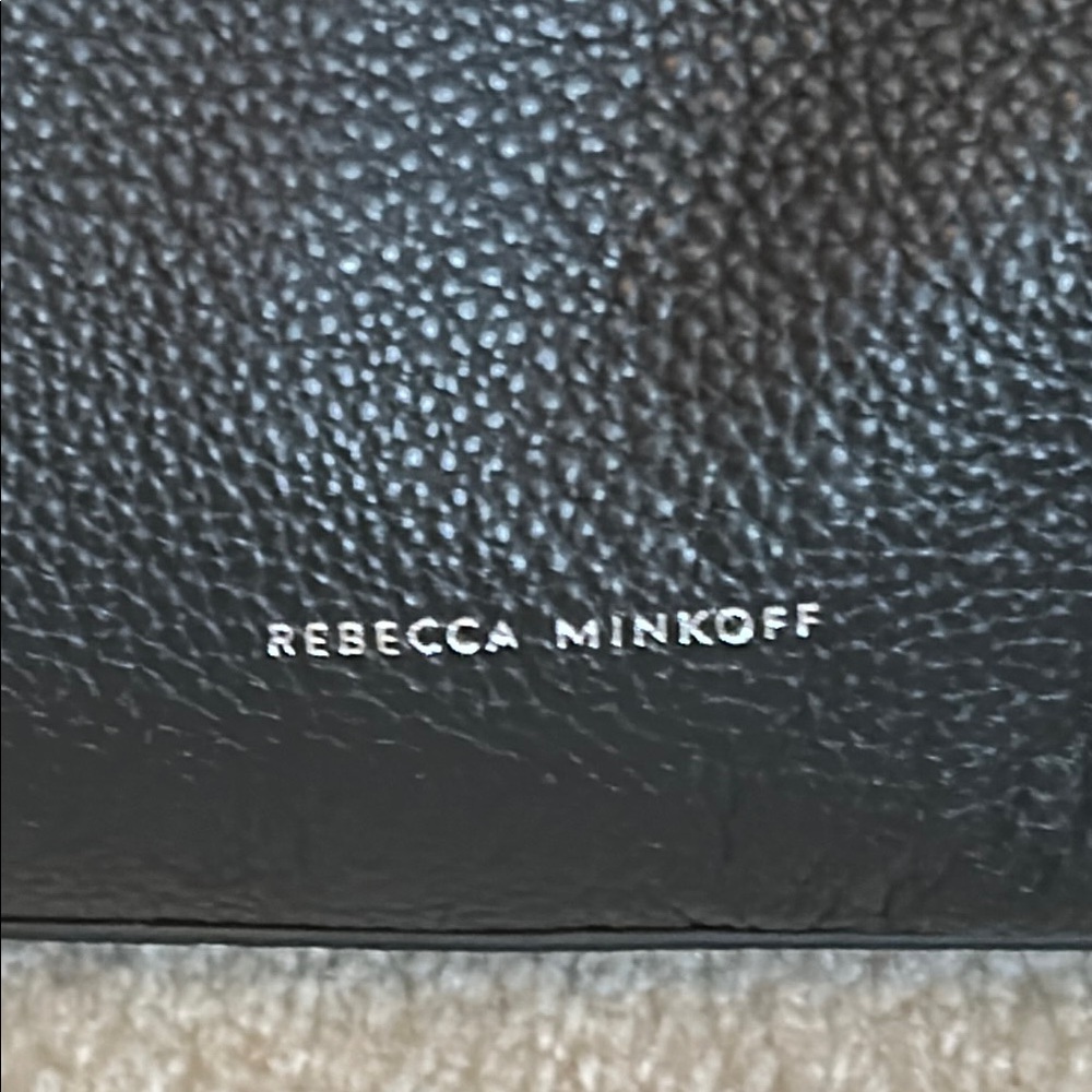 Rebecca Minkoff Black Leather Tote Bag New - Picture 5 of 13